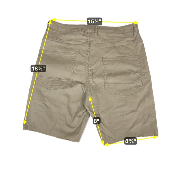 No Boundaries Khaki Shorts Utility Pockets Casual Everyday Brown Size 32 - Picture 2 of 5